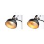 Lampa stołowa Neordic Juna max.20W E14 230V czarny mat / szampan / meta - 5