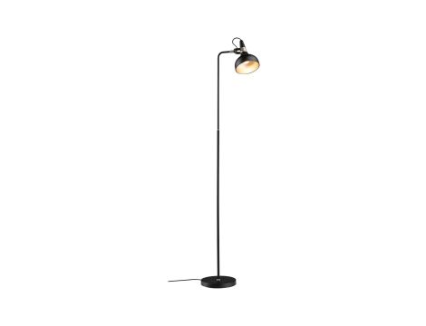 Lampa podłogowa Neordic Juna max.20W E14 DIM 230V czarny mat / szampan / metal - 3