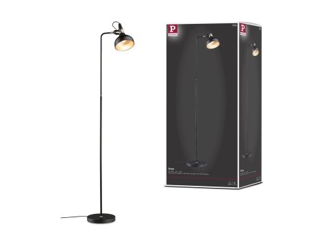 Lampa podłogowa Neordic Juna max.20W E14 DIM 230V czarny mat / szampan / metal - 11