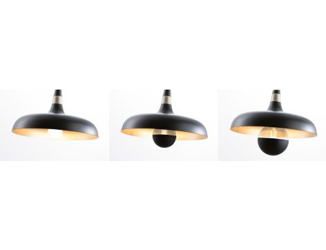 Lampa wisząca Neordic Juna 342mm max.20W E27 DIM 230V czarny mat / szampan / metal - 9