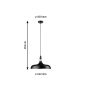 Lampa wisząca Neordic Juna 342mm max.20W E27 DIM 230V czarny mat / szampan / metal - 12