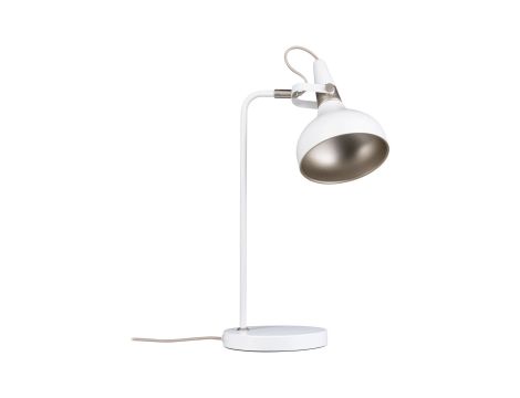 Lampa stołowa Neordic Juna max.20W E14 230V biały mat / szampan / metal - 8