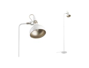 Lampa podłogowa Neordic Juna max.20W E14 DIM 230V biały mat / szampan / metal
