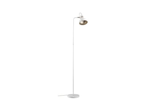 Lampa podłogowa Neordic Juna max.20W E14 DIM 230V biały mat / szampan / metal - 3