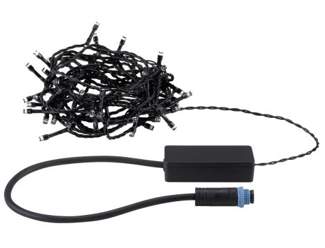 Łańcuch świetlny choinkowy YUNA Plug & Shine 7,4m 1,3W 3000K IP44 15lm 9szt/1m 24V czarny / tworzywo sztuczne - 4