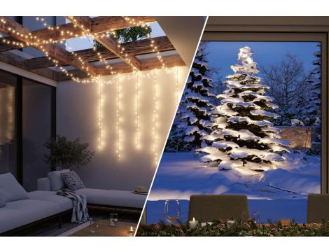 Łańcuch świetlny choinkowy YUNA Plug & Shine 12,4m 2.5W 3000K 30lm 9szt/1m IP44 24V czarny / tworzywo sztuczne - 2