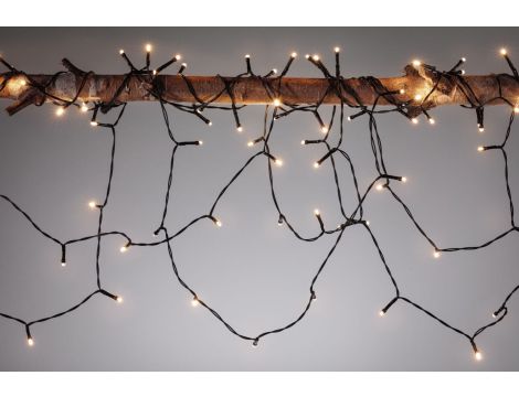 Łańcuch świetlny choinkowy YUNA Plug & Shine 12,4m 2.5W 3000K 30lm 9szt/1m IP44 24V czarny / tworzywo sztuczne - 4