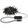 Łańcuch świetlny choinkowy YUNA Plug & Shine 12,4m 2.5W 3000K 30lm 9szt/1m IP44 24V czarny / tworzywo sztuczne