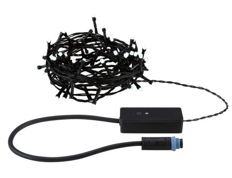 Łańcuch świetlny choinkowy YUNA Plug & Shine SH Zigbee RGB DIM 7,4m 3W IP44 45lm 9szt/1m 24V czarny / tworzywo sztuczne - 3