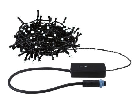 Łańcuch świetlny choinkowy YUNA Plug & Shine SH Zigbee RGB DIM 12,4m 5W IP44 45lm 9szt/1m 24V czarny / tworzywo sztuczne - 2