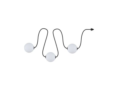 Łańcuch świetlny zestaw rozszerzający NAIMA Plug & Shine 1,71m kule średnica 10cm 3x1W 3000K IP67 3x100lm 24V biały / czarny / tworzywo sztuczne - 5