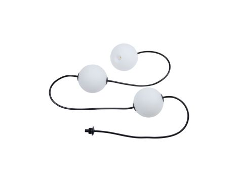 Łańcuch świetlny zestaw rozszerzający NAIMA Plug & Shine 1,71m kule średnica 10cm 3x1W 3000K IP67 3x100lm 24V biały / czarny / tworzywo sztuczne - 6