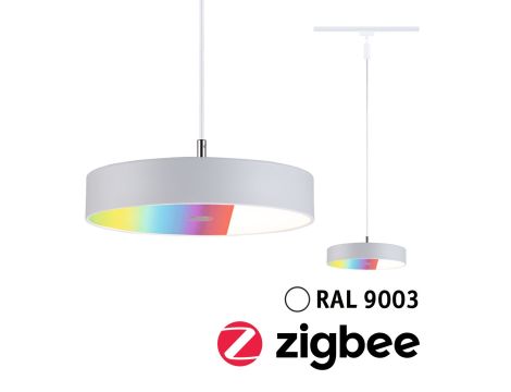 Oprawa wisząca na szynoprzewód URail SH Zigbee HILDOR LED RGBW 10W DIM 510lm 2700 - 6500 K 230V Biały Ral 9003 / tworzywo sztuczne