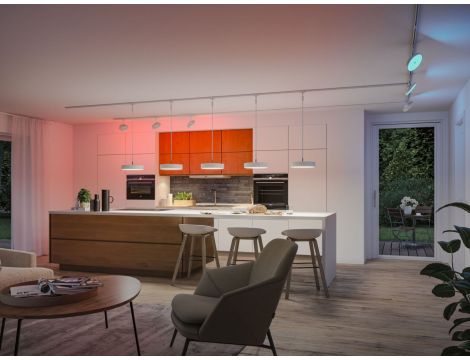 Oprawa wisząca na szynoprzewód URail SH Zigbee HILDOR LED RGBW 10W DIM 510lm 2700 - 6500 K 230V Biały Ral 9003 / tworzywo sztuczne - 6