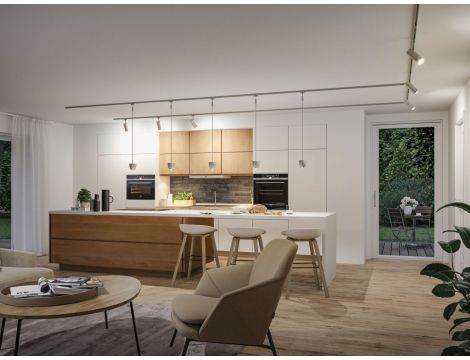 Oprawa wisząca na szynoprzewód URail SH Zigbee Tyros LED RGBW 4,5W DIM 200lm 2700 - 6500 K 230V Chrom matowy / tworzywo sztuczne - 6