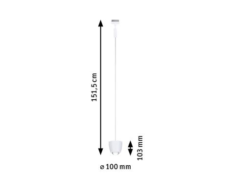 Oprawa wisząca na szynoprzewód URail SH Zigbee Tyros LED RGBW 4,5W DIM 200lm 2700 - 6500 K 230V Biały Ral 9003 / tworzywo sztuczne - 10