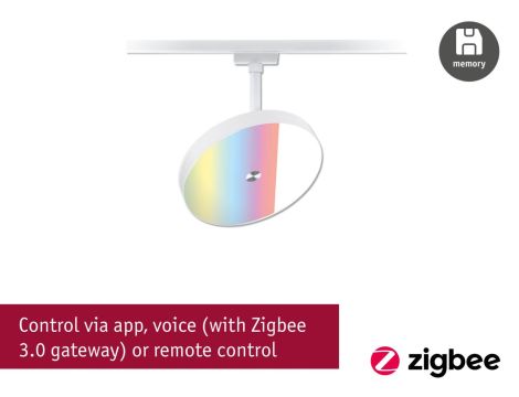 Reflektor na szynoprzewód Urail SH Zigbee HILDOR LED RGBW DIM 7,5W 500lm 2700 - 6500 K 230V Biały Ral 9003 / tworzywo sztuczne - 4