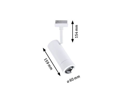 Reflektor na szynoprzewód Urail SH Zigbee Tarie LED RGBW DIM 4,5W 230lm 2700 - 6500 K 230V Biały Ral 9003 / tworzywo sztuczne - 12