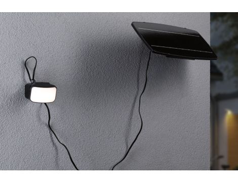 Solarna oprawa elewacyjna FLOTAS LED SH Zigbee 6,2W 700lm 3000K IP65 USB-C Aku antracyt / tworzywo sztuczne - 8