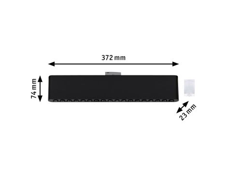 Oprawa na szynoprzewód URail ZELOS LED 3-STEP DIM 10W 1050lm IP20 3000K 230V czarny matowy / aluminium - 9