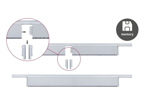 Oprawa na szynoprzewód URail ZELOS LED 3-STEP DIM 10W 1050lm IP20 3000K 230V chrom matowy / aluminium - 8