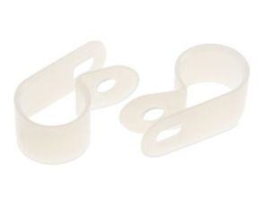 Nylon 6.6 cable P-clip,12.7mm dia
