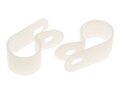 Nylon 6.6 cable P-clip,12.7mm dia