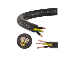 Przewód sterowniczy prądowy BiT 500 Black FR 300/500V 3x1,5 linka do ziemi Bitner /1000m/