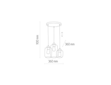 Plafon z dwoma pierścieniami LED 17W ALMERIA czarna, barwa ciepła 3000K - MX3913-2-3BWLT Zuma Line