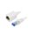 CQX051S Przedłużacz RJ45 S/FTP 6a Cu LSZH biały 2m 26AWG