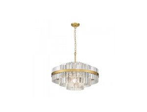 Lampa wisząca CONSTANTINOPLE kolor szczotkowany mosiądz metal/szkło, 12xG9 IP20 P0567-12A-2GAC Zuma Line