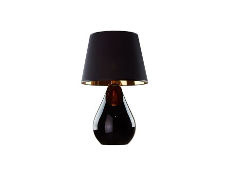 Kinkiet ścienny TAZZA złoty, szklany elegancki klosz, gwint E14 - W0590-01A-V7AC Zuma Line