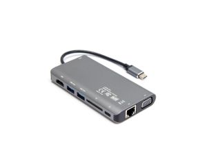 Unitek D1019B Hub USB-C 3.1 8w1 z Power Delivery 100W