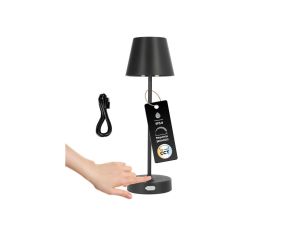 Lampka stołowa NELI 2,7W LED czarna, z akumulatorem 2200mAh, IP54, CCT, 200lm, 33cm, EDO777718 EDO Solutions
