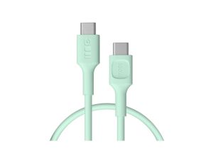 KABEL USB-C / USB-C Greencell PowerFlex 30cm PD 100W zielony silikonowy