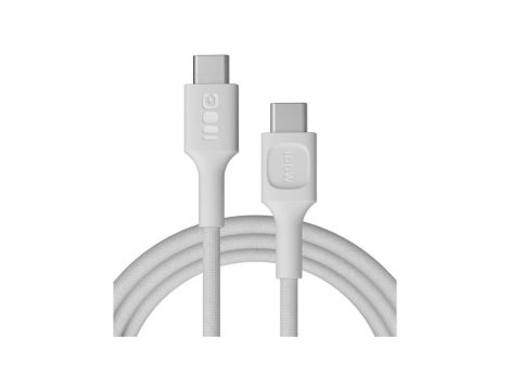 KABEL USB-C / USB-C Greencell PowerStream 200cm PD 100W biały w oplocie