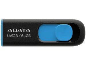 Adata Pendrive UV128 64GB USB 3.2 Gen1 czarno - niebieski