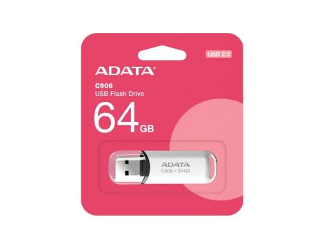 Adata Pendrive C906 64GB USB2.0 biały