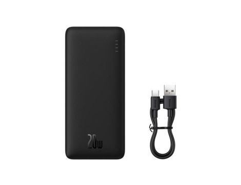 Powerbank Baseus Airpow PPQD090001 10000mAh 20W PD QC 20W USB-A USB-C + kabel