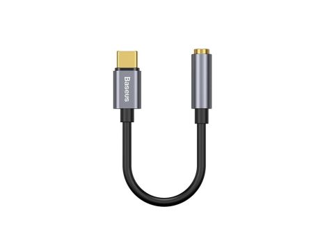 Adapter Baseus L54 do słuchawek USB-C / mini jack 3.5mm DAC 24 bit 48 KHz - szary