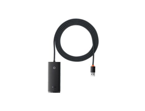 Baseus Lite Series HUB 4-Portowy (USB-A do 4xUSB-A 3.0) 2m czarny (WKQX030201)