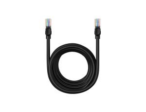 Kabel Ethernet Baseus High Speed Cat 5 RJ-45 1000Mb/s 8m okrągły - czarny