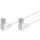 CAT 5eKabel łączący 1x 90 pod kątem,U/UTP, Biały - Długość kabla 0.25 m