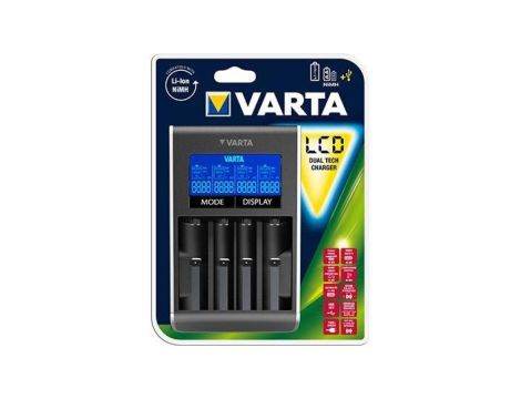 Ładowarka akumulatorków Ni-MH VARTA LCD DUAL TECH CHARGER 57676