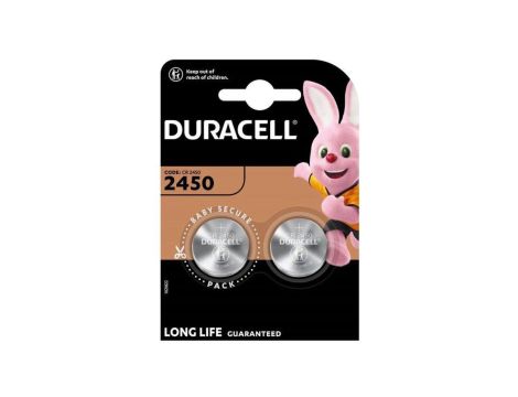 bateria litowa mini Duracell CR2450 DL2450 ECR2450 2BL