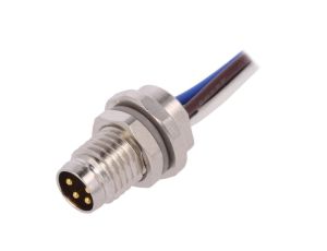 Złącze okrągłe M8 męskie proste 4-PIN 30V 0,2m T4070014041-001