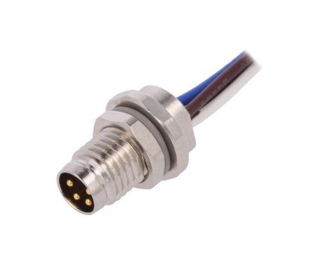 Złącze okrągłe M8 męskie proste 4pin 30V 0,2m T4070014041-001