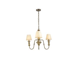 Lampa wisząca Grado złota 3 x E14 Light Prestige