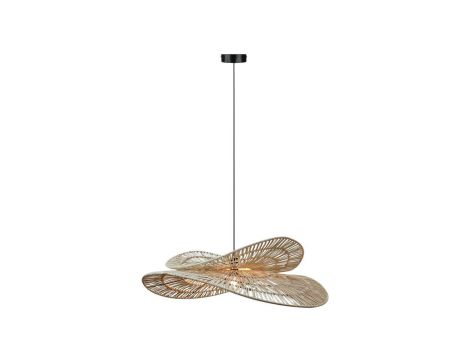 Rattanowa lampa wisząca Raya naturalna 1xE27 Light Prestige