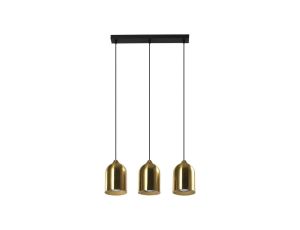 Metalowa lampa wisząca Nilo złota 3xGU10 Light Prestige